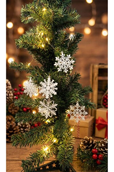 Bersan Home Design 5'Lİ YILBAŞI AĞACI SÜSÜ KAR TANELERİ KIŞ KONSEPTİ 5 FARKLI...