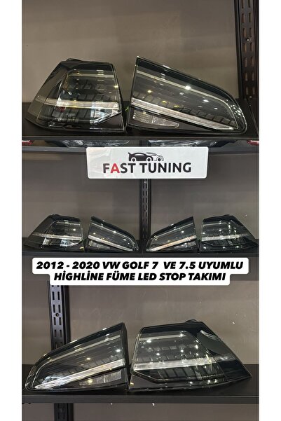OEM VW GOLF 7.5 HİGHLİNE FÜME LED STOP TAKIMI