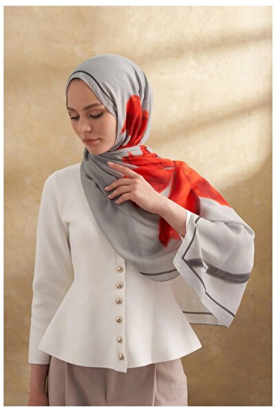 ARMANDA İpek Modal Velvet Bloom Desen Şal