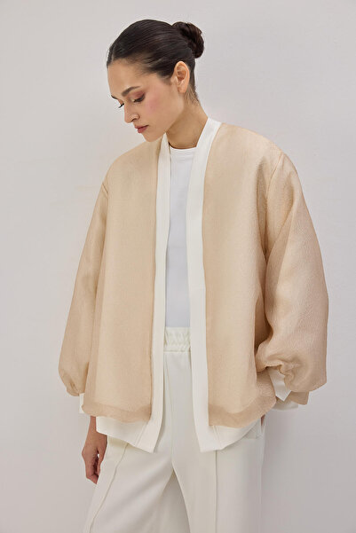 Touché Privé Knitted Jacket with Lace Trim