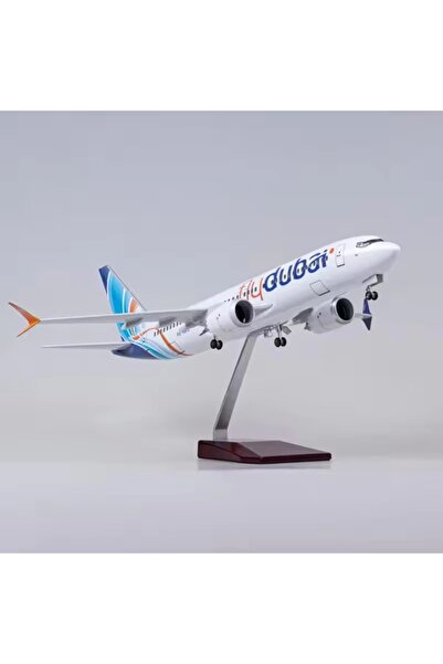 Generic Aircraft Fly Dubai Airways Middle East With Light Diecast Plane Model Toy Collection Gifts