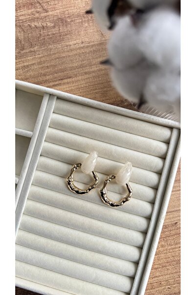 Rüya Drop Detail Hoop Earrings