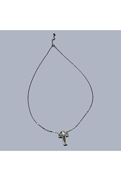 Velvet Colier din argint 925 cu pandantiv în formă de cruce – simbol al credi...