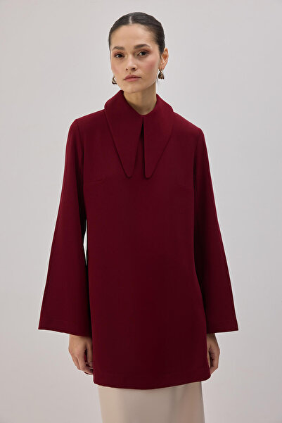 Touché Privé LONG COLLAR CREPE TUNIC