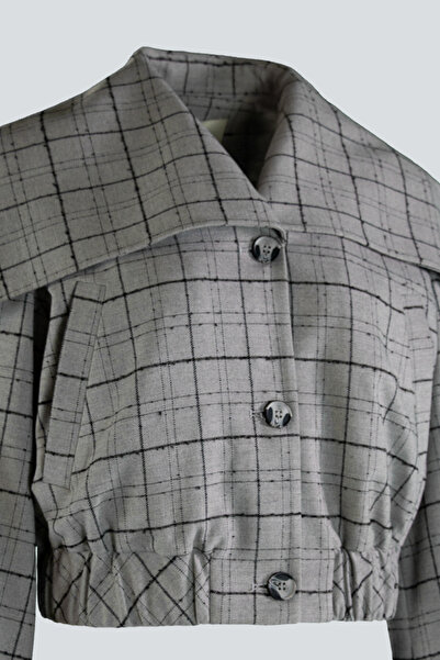 IDYL Navy Collar Bomber Jacket