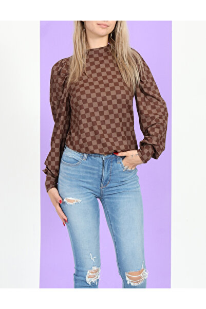 SisterS point Blouse, Brown