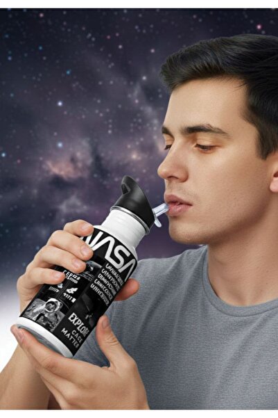 REBRAND Printed Metal Durable Straw Drinker 600ml.