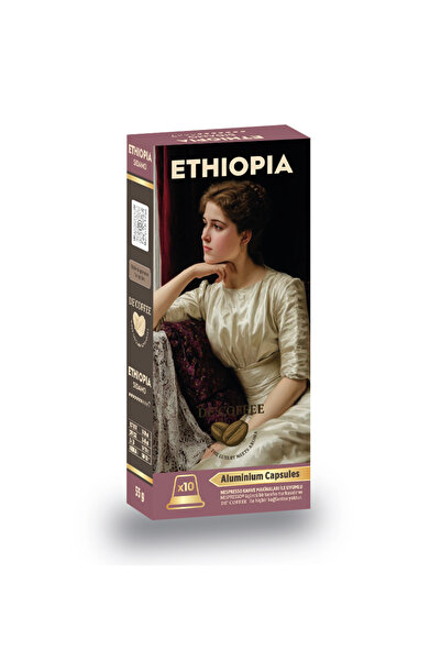 De’coffee Ethiopia Premium Nespresso Makinesi Uyumlu Aliminyum Kapsül Kahve 1...