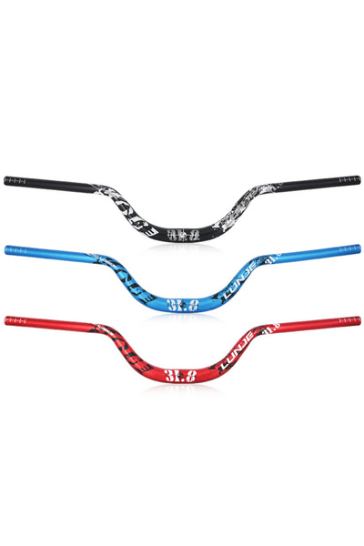 lunje 6061 Alüminyum MTB 31.8mm-780mm Kırmızı Dağ Bisiklet Gidonu