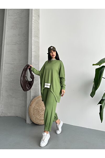 Moda İkra Women's Ribbed Top and Bottom Set