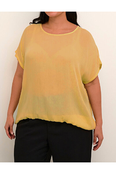 KAFFE CURVE Blouse, Yellow