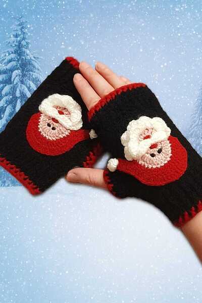 Duru Elegance El Örgüsü Noel Baba Temalı Şık Şirin ELDİVEN