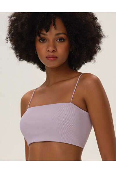 ESOTIQ BLOOVII Women's Crop Top Ribbed with Padding Spaghetti Straps Super Crop | Original