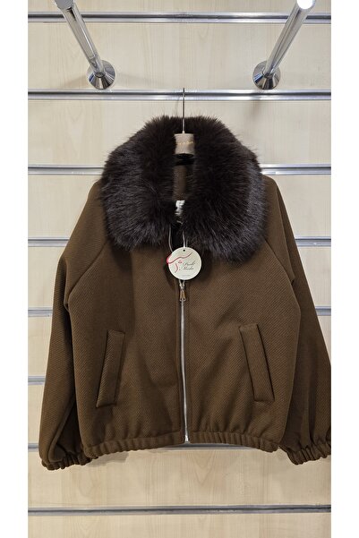 Park Moda Γούνινο πέτο με γκοφρέ μπουφάν