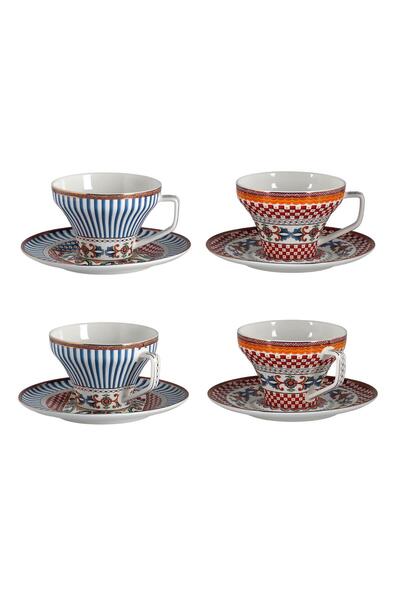 Berghoff Vivare Bone 4Lu Çay Fincanı Seti LYFG 079