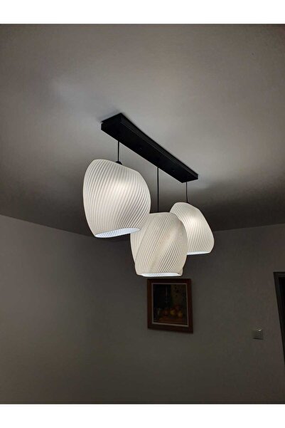 Techify Divide Minus Modern Chandelier – 3 Light Ceiling Lamp, E27, Minimalist Design