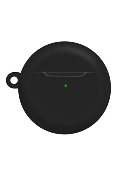 Generic Waterproof Silicone Wireless Earphone Protective Case With Hook For Huawei Freebuds 4 Black