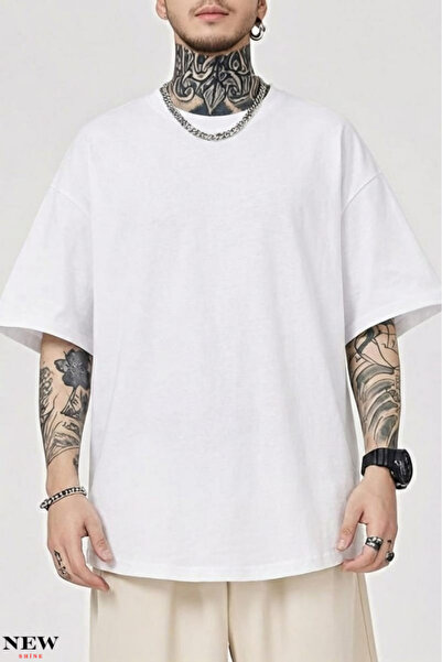New Shine Oversize Unisex Unprinted T-shirt