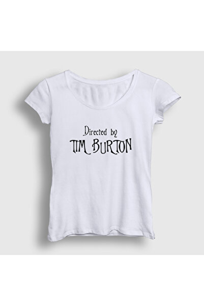 Presmono Γυναικείο μπλουζάκι White Directed By Tim Burton Gift Director T-Shirt 585171tt