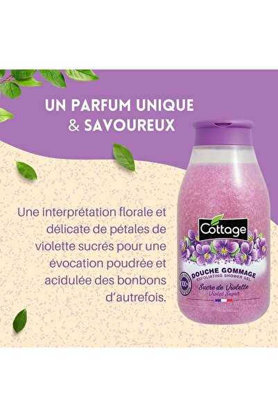 Cottage جل استحمام برائحة البنفسج من شوجر إس جي، 270 مل، مناسب لجميع أنواع ال...