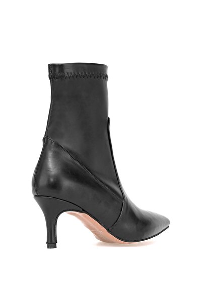 Ayakkabı Fuarı Γυναικείες μπότες με τακούνι Elit Brk248 Μαύρο