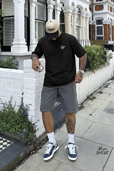 New Shine Cep Printed Oversized T-Shirt