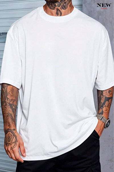 New Shine Oversize Unisex Unprinted T-shirt