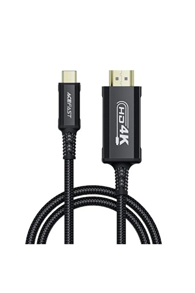 Lito Cablu video de la tip C la HDMI, 4K la 60 Hz, 1,8 m, Alumix (Deep Dark)