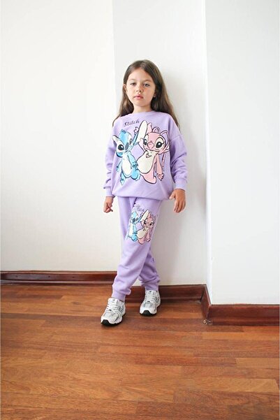 MİLAYS LİFE HOME COLLECTİON طقم رياضي شتوي ملون للفتيات مكون من 3 قطع مصنوع م...