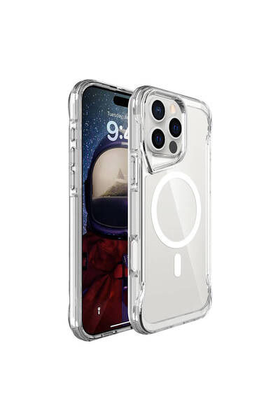 zore Apple iPhone 16 Pro Kılıf ASMA Magsafe Şarj Özellikli T-Max Magsafe Kapa...