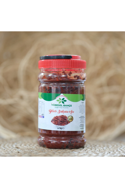 Yöresel Bahçe Acı Biber Salçası (1 KG – Katkısız – Ev Yapımı Lezzet - Nazilli)