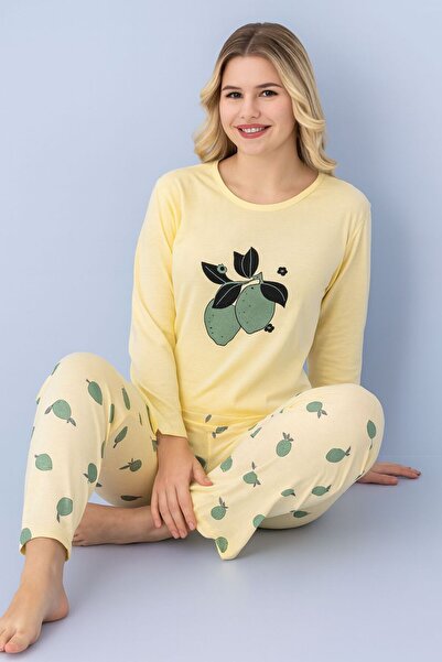 Hepyek set de pijamale din bumbac cu mâneci lungi