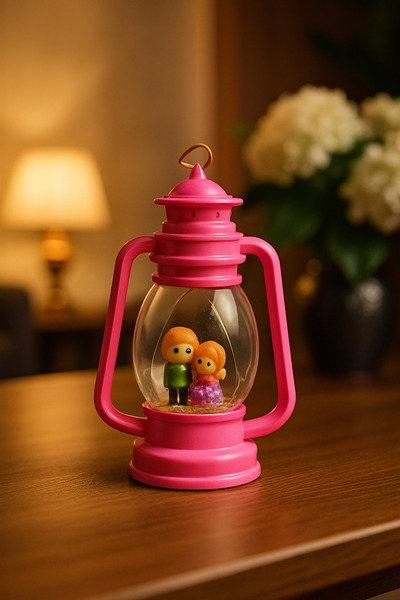 seymen bıçakçılık Dekoratif Pembe Fener – Mini Şık Fener Biblo – Işıksız Hedi...