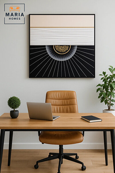 MARIA HOMES Modern Wall Art 100×100 – Abstract Frame & Luxury Wall Decor for ...