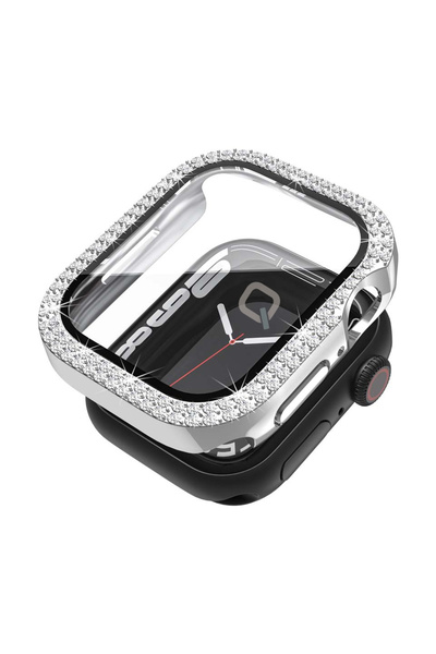 ceptego A+ Quality Apple Watch 1/2/4/5/6/7/8/Se Compatible 44 mm with Crystal...