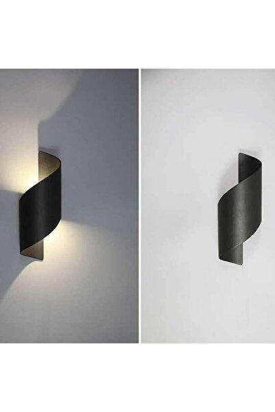 luminastar Spirala outdoor LED wall light, Grey, warm light