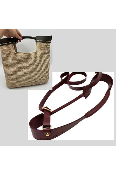 angel çanta aksesuar Model Bag Making Apparatus with Handle, Burgundy Color, Light Gold Metallic