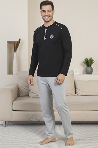 ELİTOL Cotton Soft Touch Men's Pajama Set