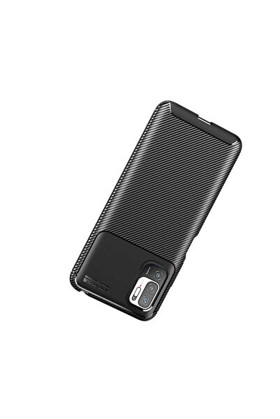 zore Poco M3 Pro Case Asma Black Silicone Cover - Brown