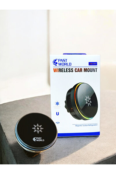 PAST WORLD قاعدة جوال مغناطيس للسيارة مع تبريد فريزر وإضاءة RGB – شحن لاسلكي ...