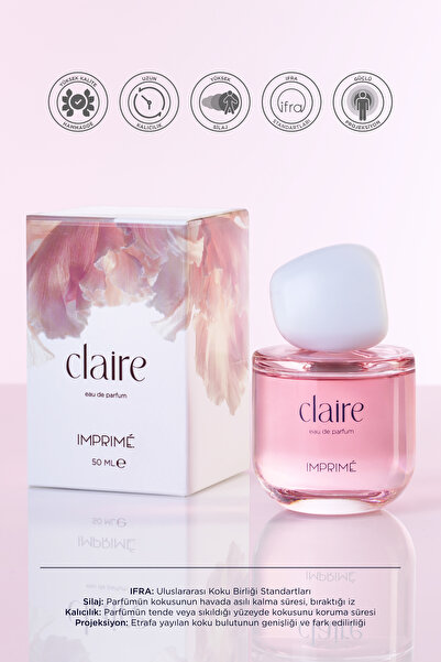 Imprime Claire Edp Women's Perfume 50ml | Oriental & Floral | Mandarin, Jasmine, Rose, Peach, Musk, Amber