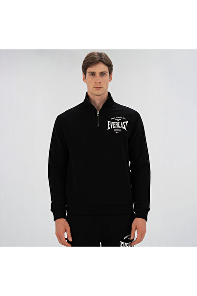 EVERLAST Bronx Nyc Half Zip Regular Men's Black Sweatshirt