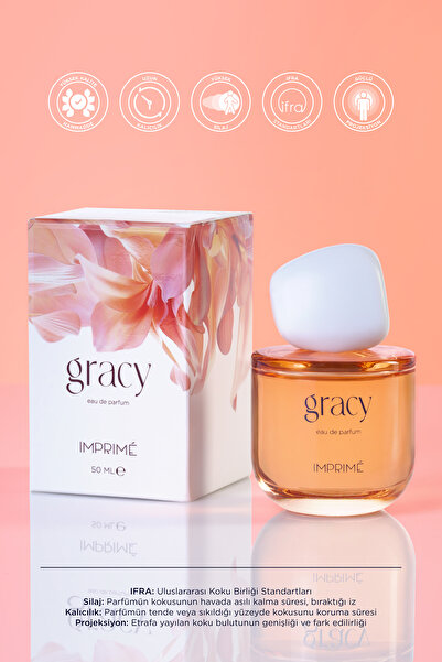 Imprime Gracy Edp Women's Perfume 50ml | Fruity & Floral | Bergamot, Iris, Orange Blossom, Praline, Vanilla