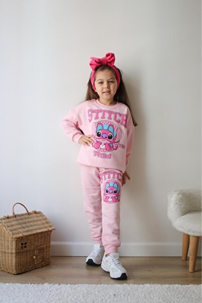 MİLAYS LİFE HOME COLLECTİON Set de trening de iarnă pentru fetiță, bumbac 100...