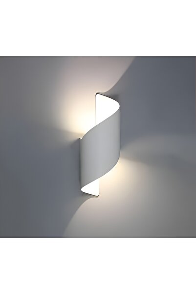 luminastar Aplica pentru exterior Spirala Alba, model arhitectural, lumina calda