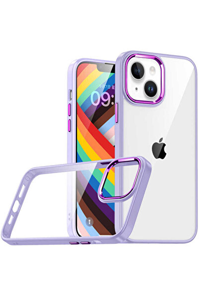zore iPhone 14 Plus Compatible Asma Flora Case-Lilac