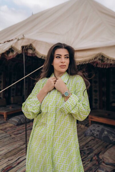 AFandina Fendi jalabiya, a luxurious design that will make you stand out on every occasion.