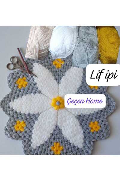 ÇEÇEN HOME Set de 4 fire de croșetat manual pentru pulover-vestă 100 gr - 475 mt