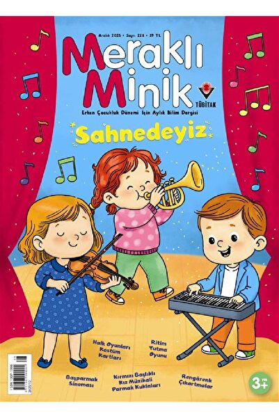 Tübitak Yayınları Meraklı Minik Dergi Aralık 2025 (3-6 yaş)