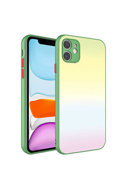 zore حافظة ASMA X-Cam ملونة متوافقة مع كاميرا iPhone 11 مع حماية THTTerli-NO9